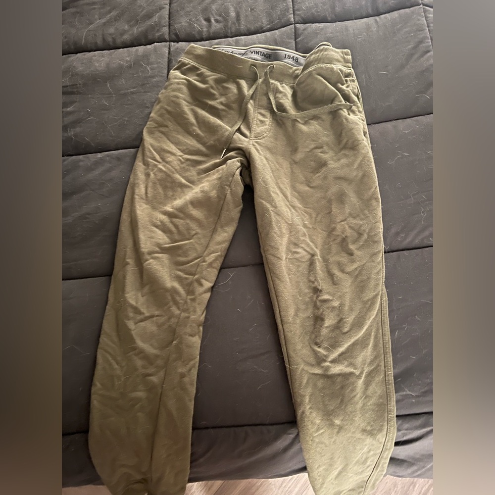Like new khaki green Eddie Bauer joggers - size large